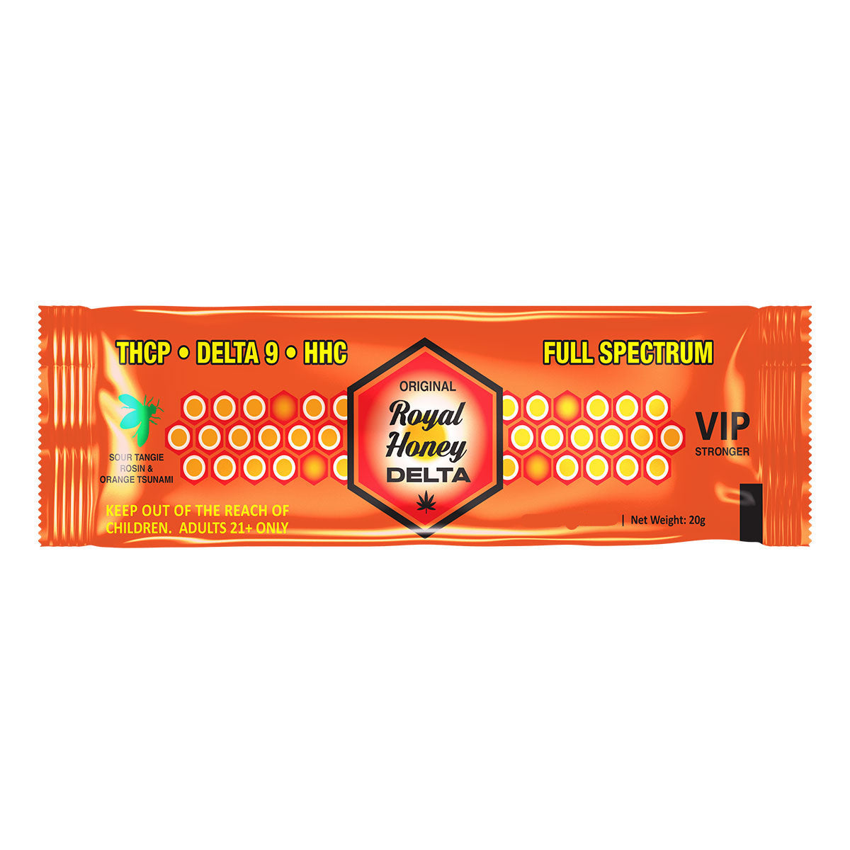 Royal Honey | Miel de Sabores con Delta 9 THC 10 mg/pza + HHC 15 mg/pza | 1 pieza
