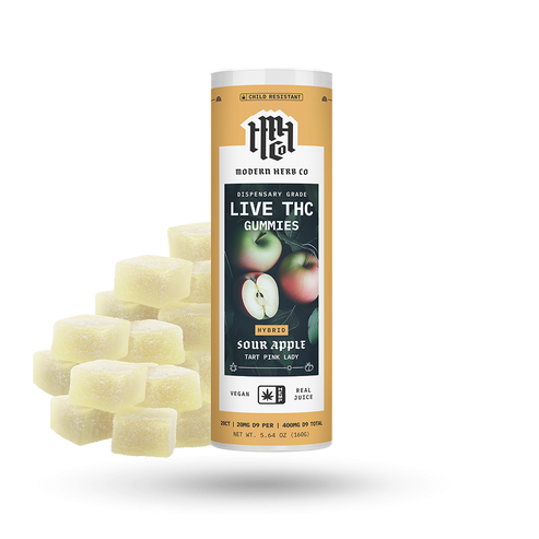 Modern Herb Co | Gomitas Delta 9 THC Live Resin 20 mg/pza | 5 piezas