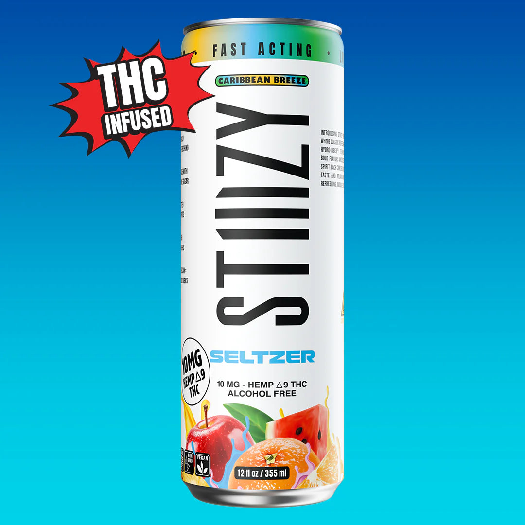 STIIIZY | Bebida Seltzer Delta 9 THC 10 o 20 mg/pza | 355 ml/pza