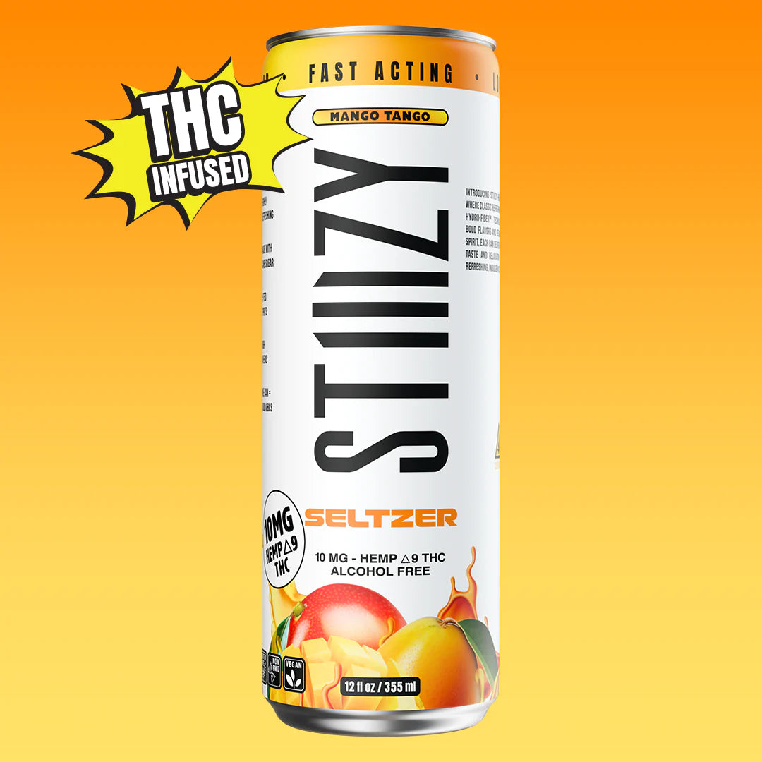 STIIIZY | Bebida Seltzer Delta 9 THC 10 o 20 mg/pza | 355 ml/pza