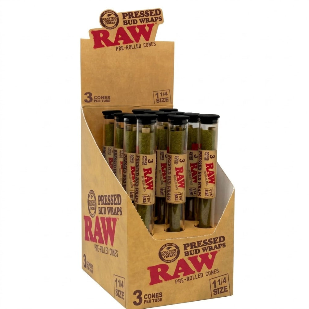 RAW | 2 o 3 Wraps Pressed Bud Wraps 1 1/4 o  King Size | 1 pieza