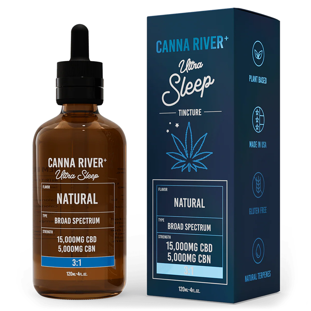 Canna River |  Tintura Clasica CBD E. Completo 100mg/ml | 120 ml