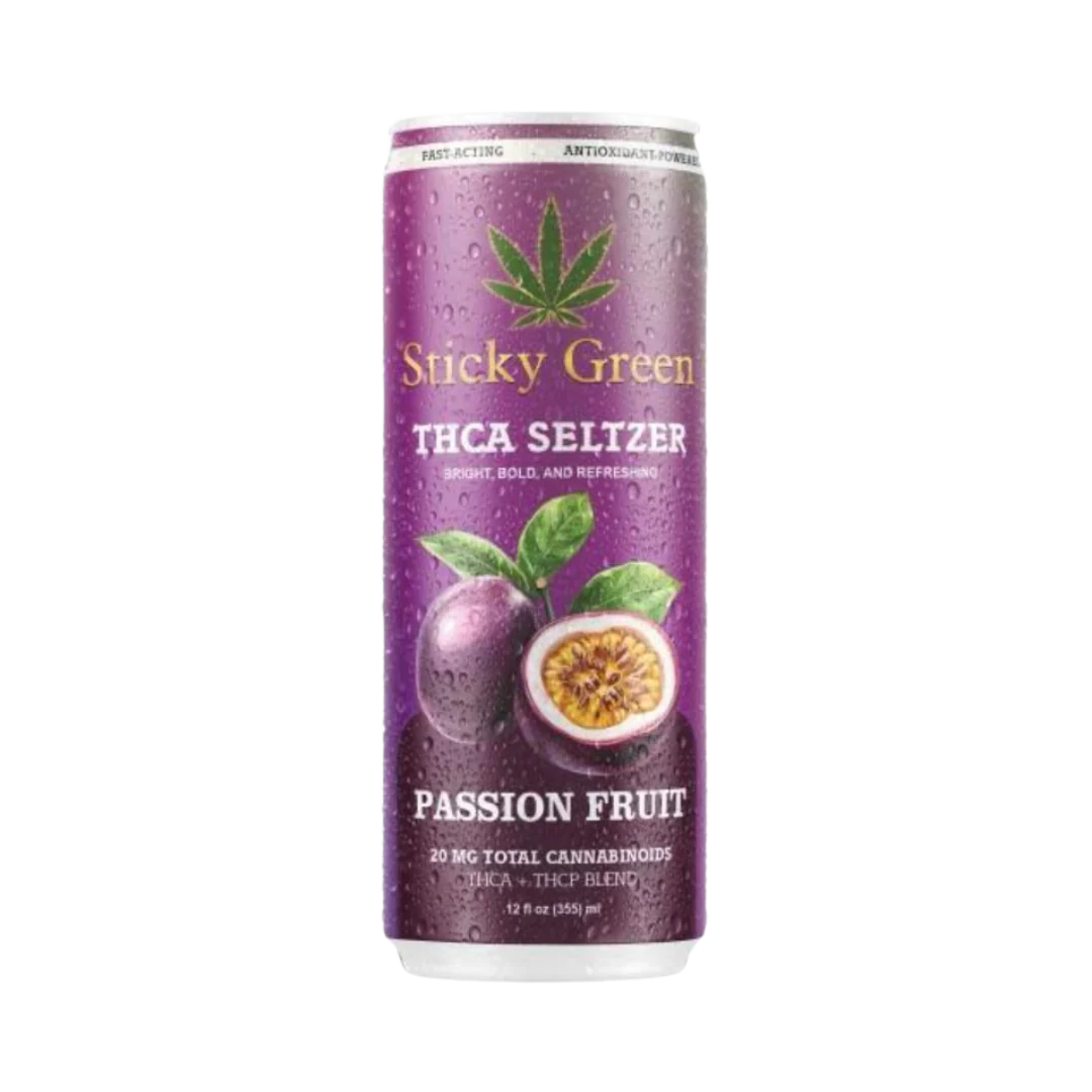 Sticky Green | Bebida High Seltzer THC-A 10 mg/pza + THC-P 10 mg/pza | 355ml/pza | 1 pieza