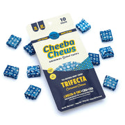 Cheeba Chews | Caramelo Trifecta THC 5 mg/pza + CBG 5 mg/pza + CBD 5 mg/pza | 20 piezas