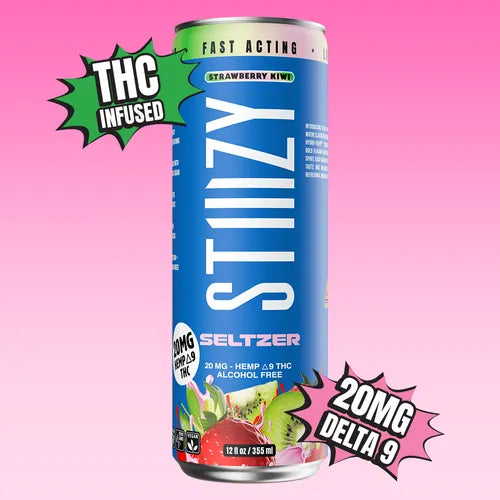 STIIIZY | Bebida Seltzer Delta 9 THC 10 o 20 mg/pza | 355 ml/pza