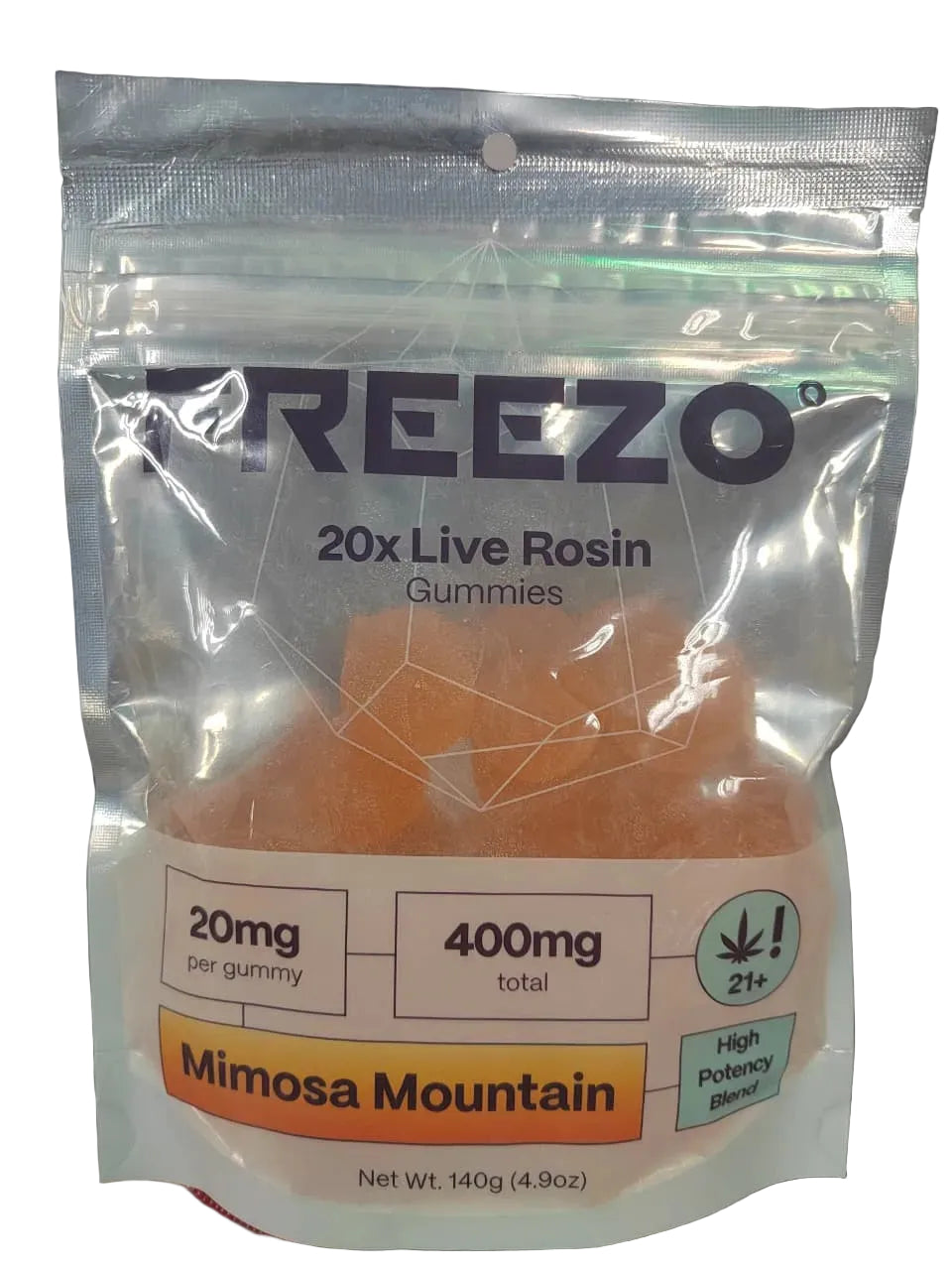 Freezo |  Gomitas Delta 9 THC 20 mg/pieza | 20 piezas