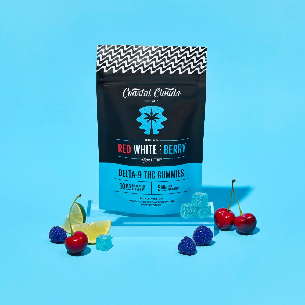 Coastal Clouds | Gomitas Delta 9 THC 10 mg/pza + CBD 10 mg/pza | 20 piezas