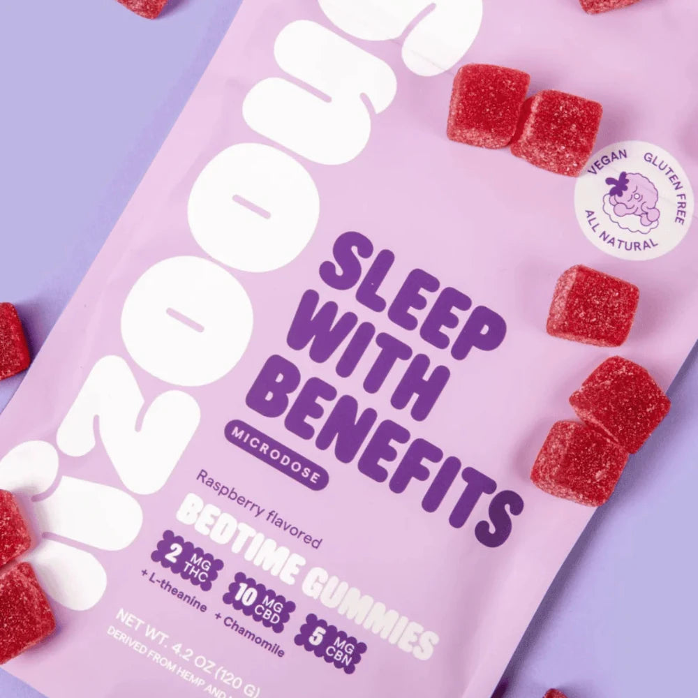 Snoozy | Gomitas Sleep With Benefits Microdosis CBD 10 mg/pza + Delta 9 THC 2 mg/pza + CBN | 2 o 20 piezas