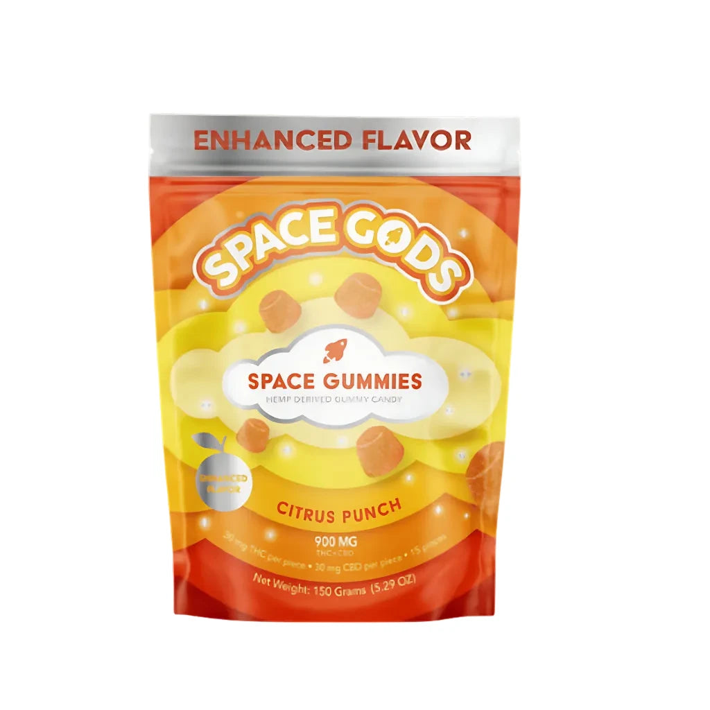 Space Gods | Gomitas Delta 9 THC 30 mg/pza + CBD 30 mg/pza | 2 o 15 piezas