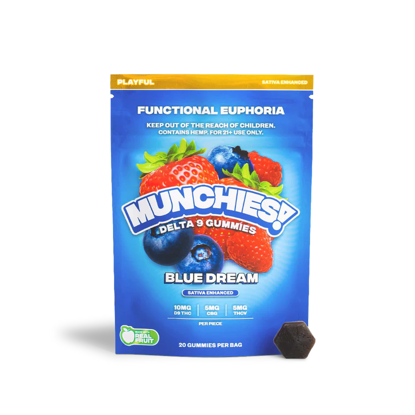 Delta Munchies | Gomitas Delta 9 THC 10 mg/pza + CBG 5 mg/pza + THCV 5 mg/pza | 20 piezas