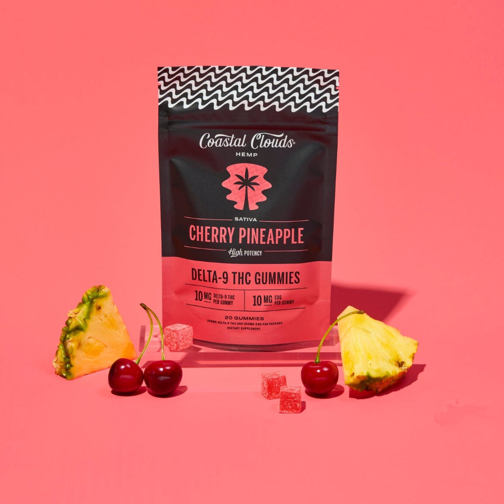 Coastal Clouds | Gomitas Delta 9 THC 10 mg/pza + CBD 10 mg/pza | 20 piezas