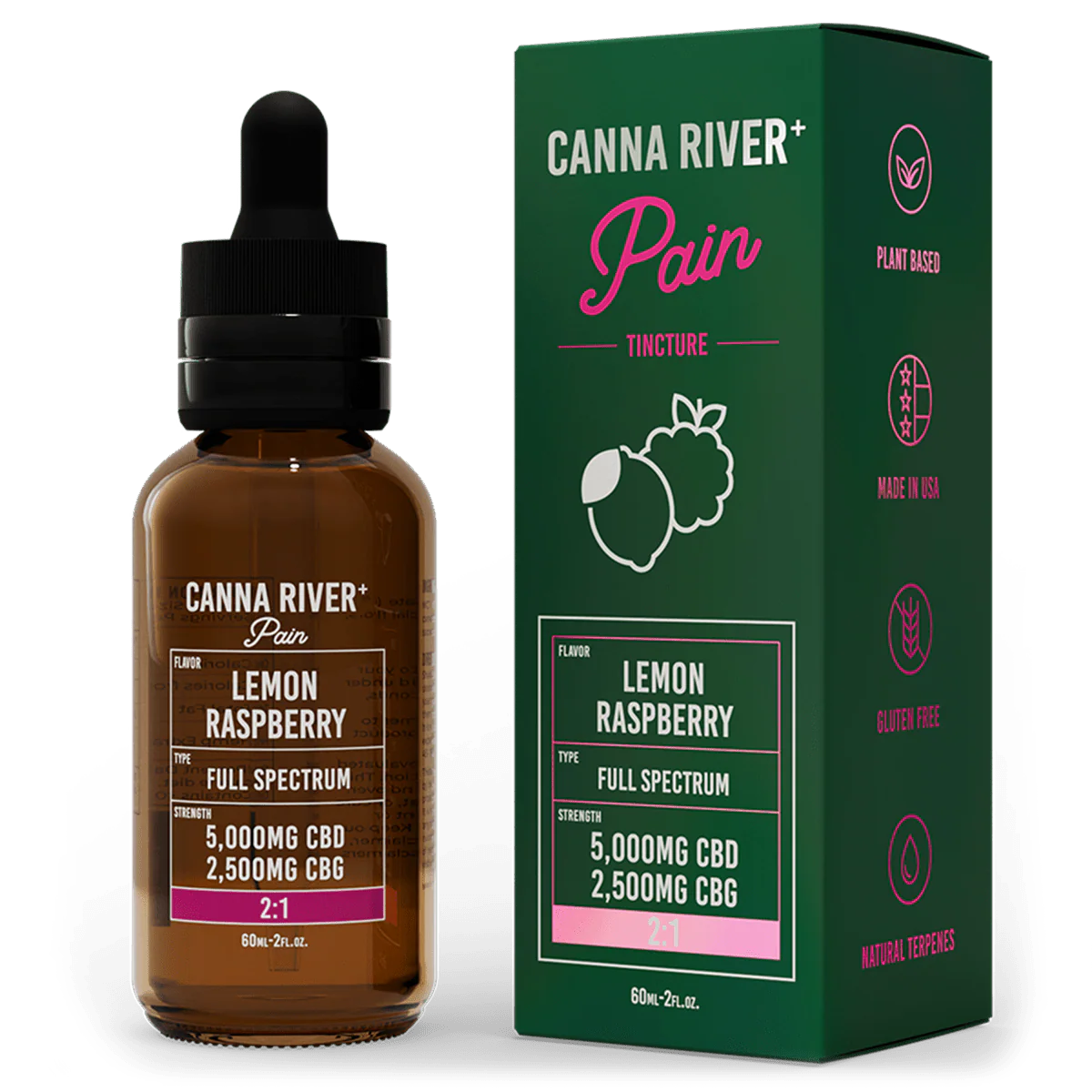 Canna River |  Tintura Pain CBD  50mg/ml + CBG 25 mg/ml | 1 pieza