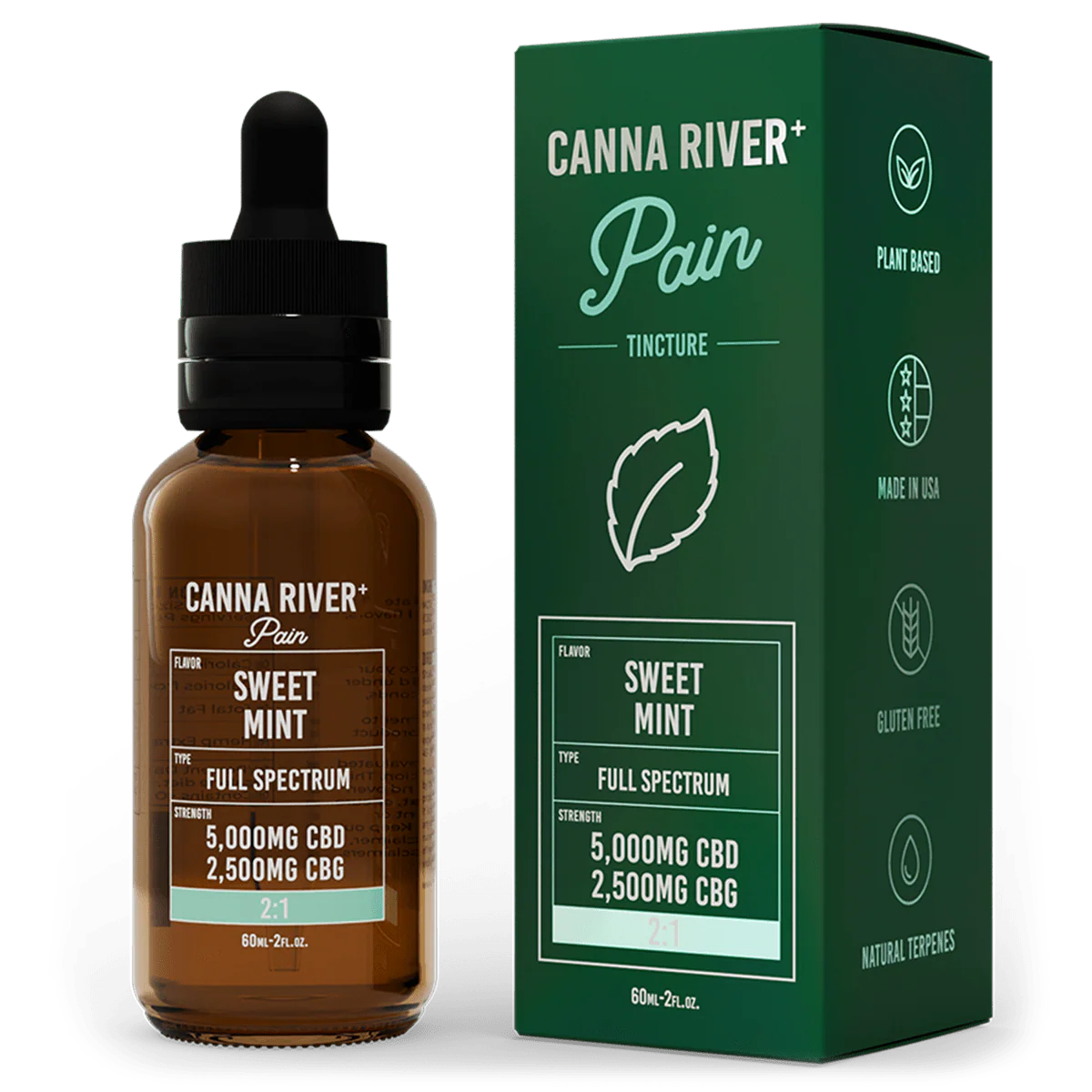 Canna River |  Tintura Pain CBD  50mg/ml + CBG 25 mg/ml | 1 pieza
