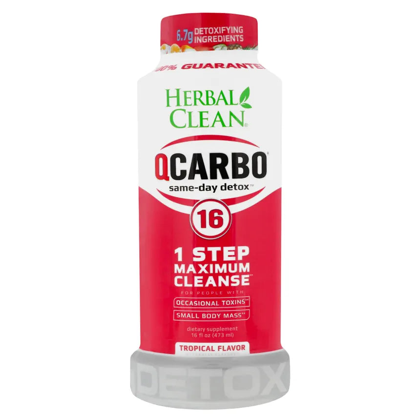 Herbal Clean | QCarbo16 Bebida de Limpieza Desintoxicante 473ml  |1 pieza