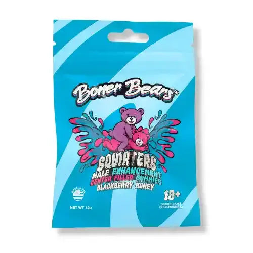 Boner Bears | Gomitas de mejora sexual Squirters Blackberry Honey | 2 piezas