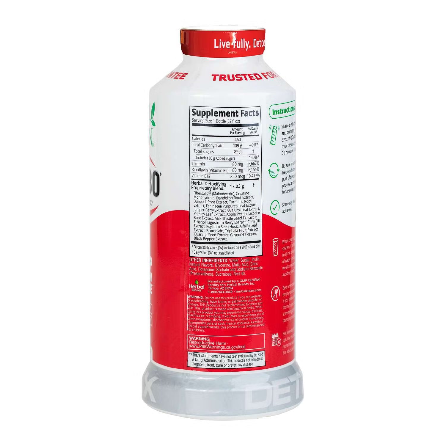 Herbal Clean | QCARBO32 Bebida de Limpieza Desintoxicante 948ml | 1 pieza (Copy)