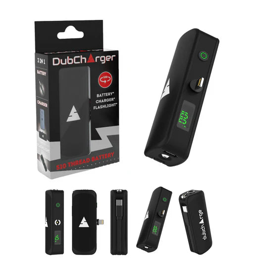 Dubcharge | 3 en 1 Batería + Cargador + Linterna para Cartucho de Wax 510 | 550 mAh