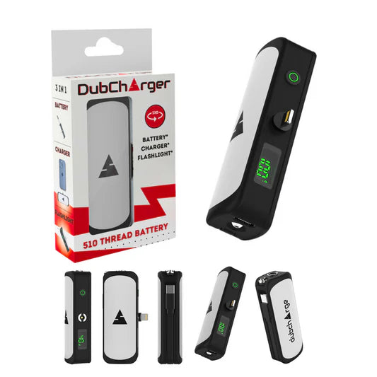 Dubcharge | 3 en 1 Batería + Cargador + Linterna para Cartucho de Wax 510 | 550 mAh