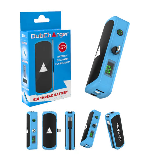 Dubcharge | 3 en 1 Batería + Cargador + Linterna para Cartucho de Wax 510 | 550 mAh