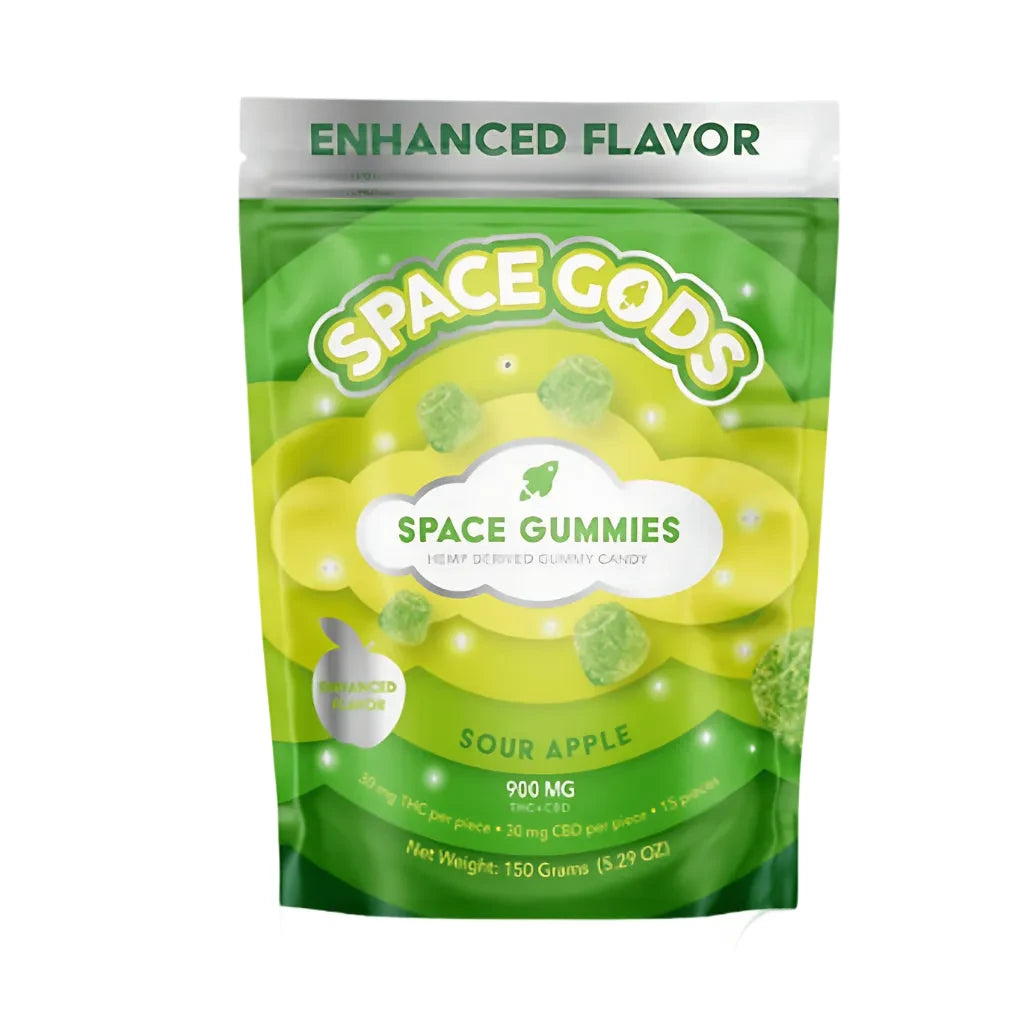 Space Gods | Gomitas Delta 9 THC 30 mg/pza + CBD 30 mg/pza | 2 o 15 piezas
