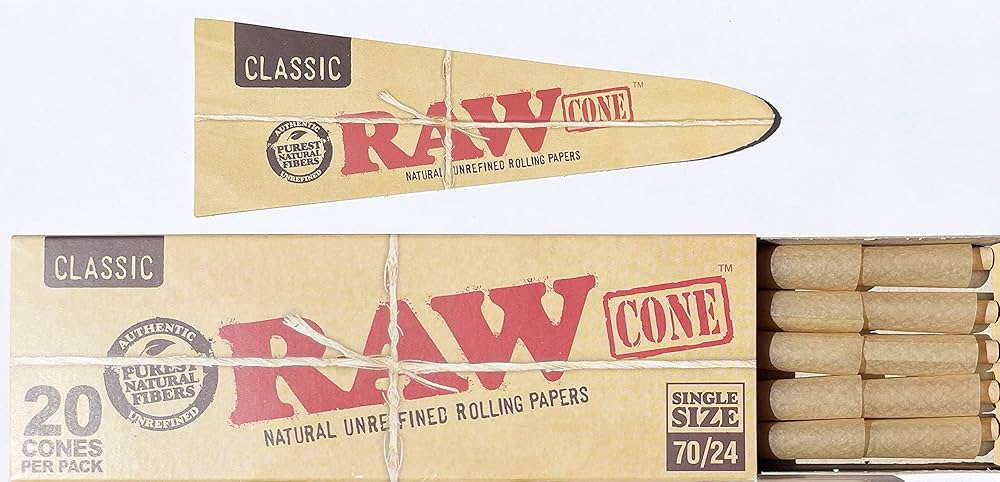 RAW | Hasta 720 Conos Pre Rolados Classic 1 1/4, King Size, Single Size, Peacemaker, 98 mm | 1 pieza