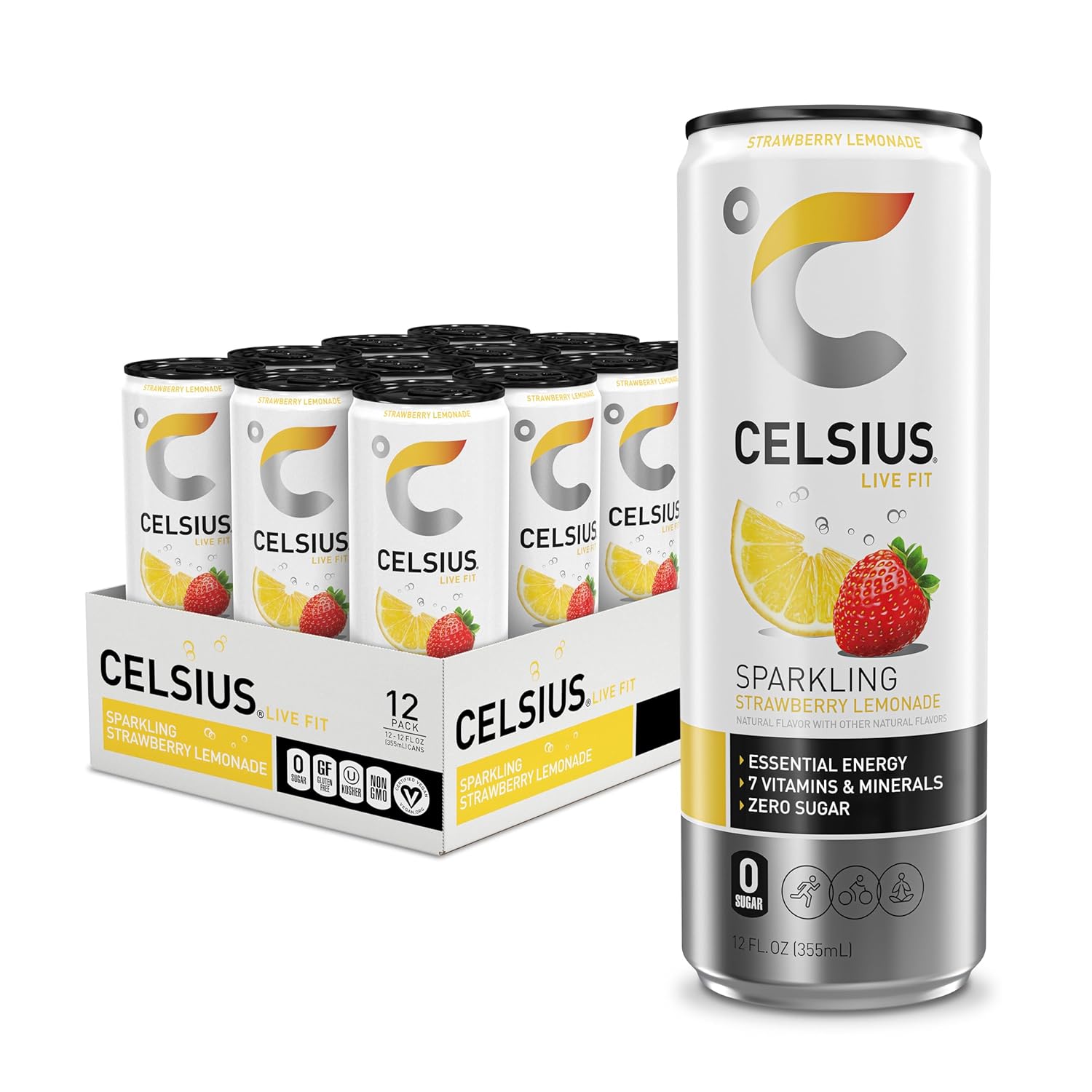 Celsius | Sparkling Vibe - Bebida Energética Vitaminica Funcional 355 mg | 1 pza