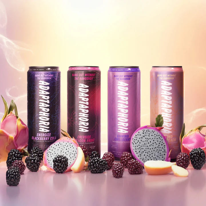 Adaptaphoria | Soda Funcional  D9 THC 5mg/pza + Adaptógenos  | 355 ml | 1 pieza