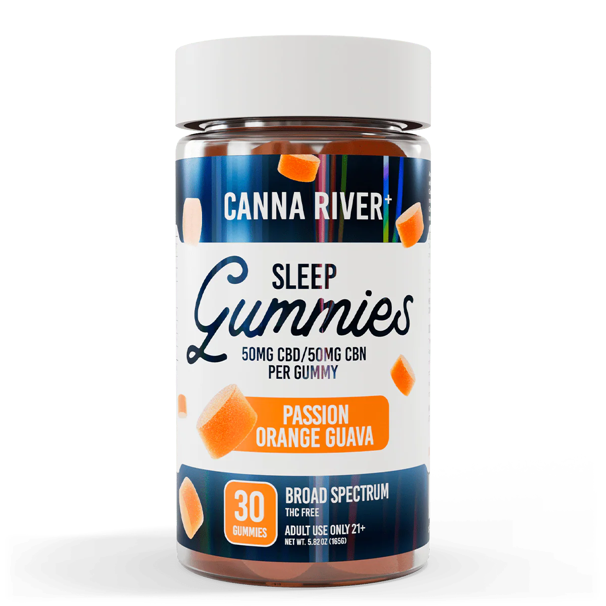 Canna River |  Gomitas Sleep CBD E. Amplio 50mg/pza + CBN 50mg/pza | 30 piezas
