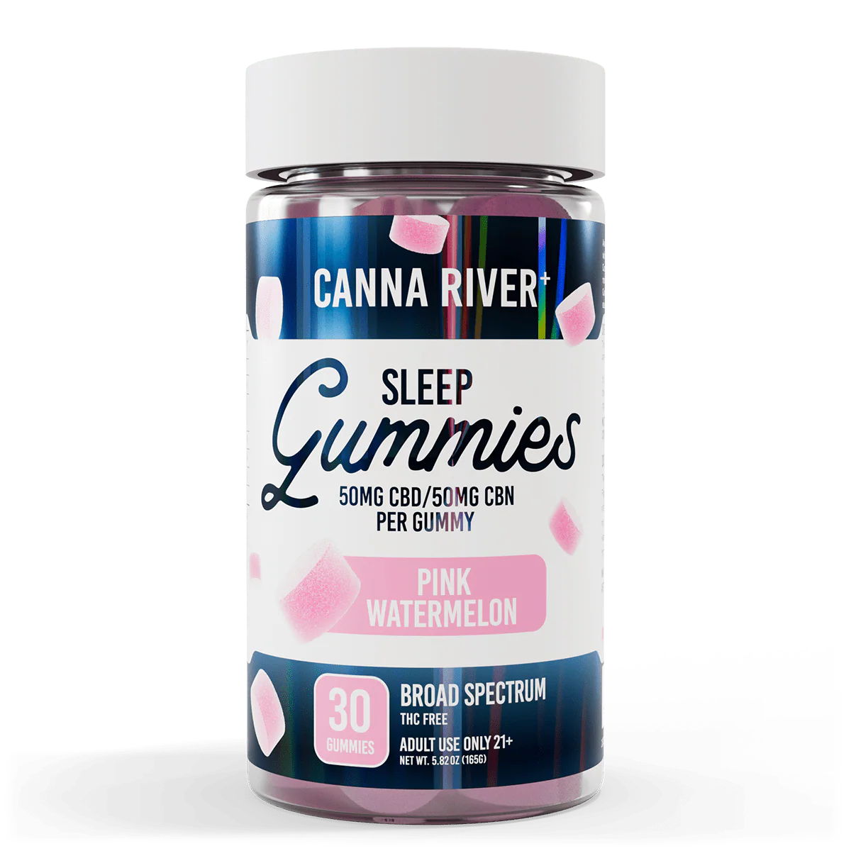 Canna River |  Gomitas Sleep CBD E. Amplio 50mg/pza + CBN 50mg/pza | 30 piezas