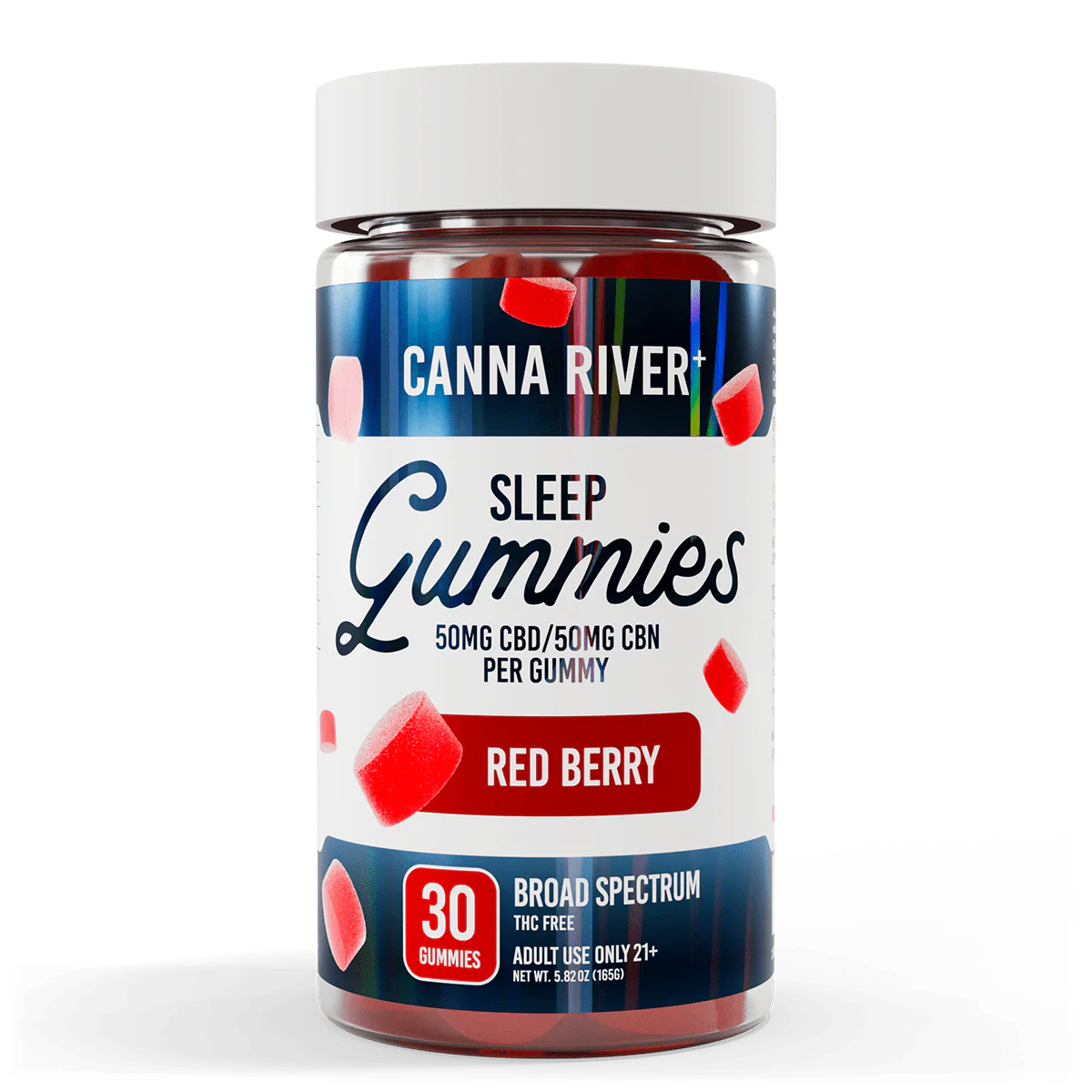 Canna River |  Gomitas Sleep CBD E. Amplio 50mg/pza + CBN 50mg/pza | 30 piezas