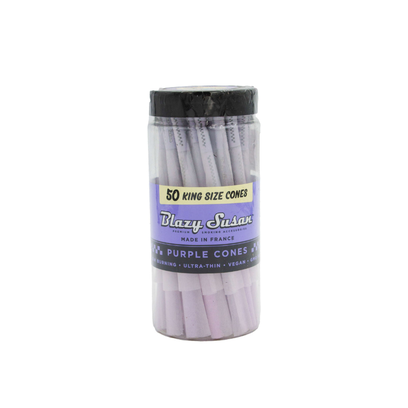 Blazy Susan | Hasta 50 Conos Pre Rolados Morados 1 1/4, 98 mm, King Size ó Shortys | 1 pieza