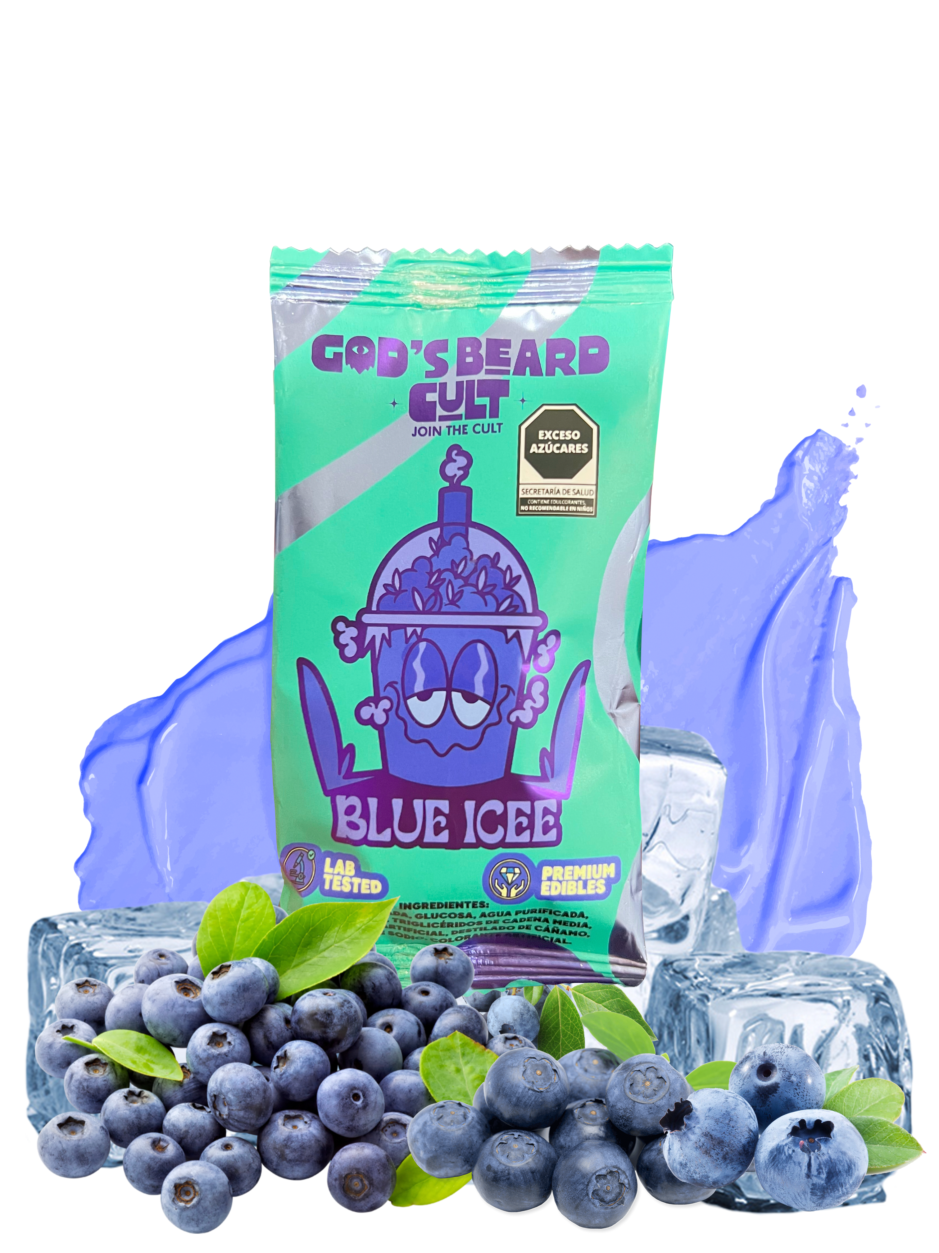 God´s Beard Cult | Paleta de caramelo Delta 9 THC 50 mg/pza | 1 pieza