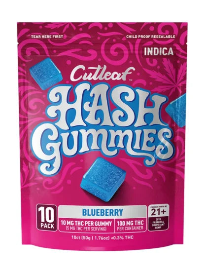 Cutleaf | Gomitas Hash Delta 9 THC 10 mg/pza | 10 piezas