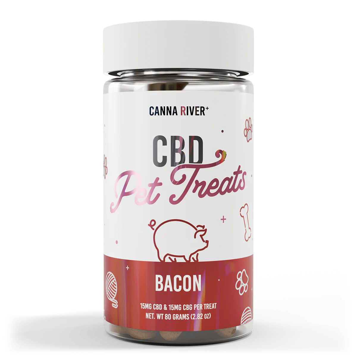 Canna River |  Pet Treats CBD 15 mg/pza + CBG 15 mg/pza | 30 piezas