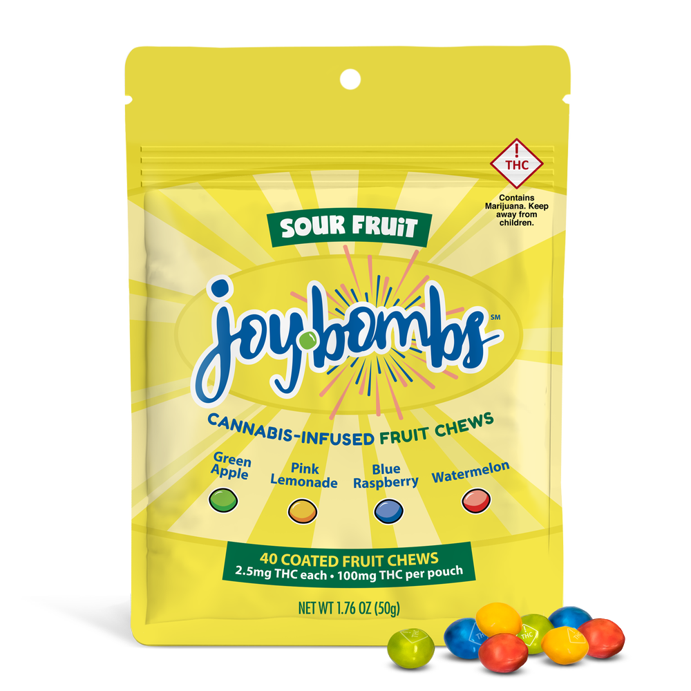 Joy Bombs | Caramelo THC 2.5 mg/pza | 40 piezas