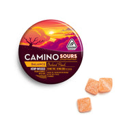 Camino | Gomitas Sour Orchard Peach Delta 9 THC 10 mg/pza + CBD 10 mg/pza | 20 piezas