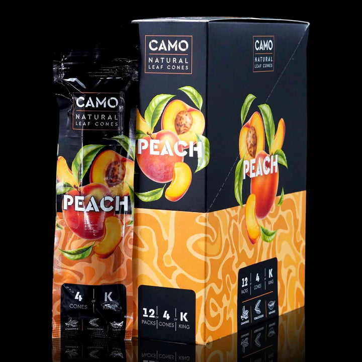 Camo | 4 Conos Natural Leaf Wraps King Size | 1 pieza
