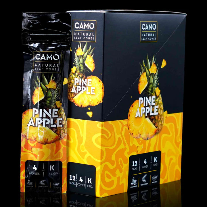 Camo | 4 Conos Natural Leaf Wraps King Size | 1 pieza