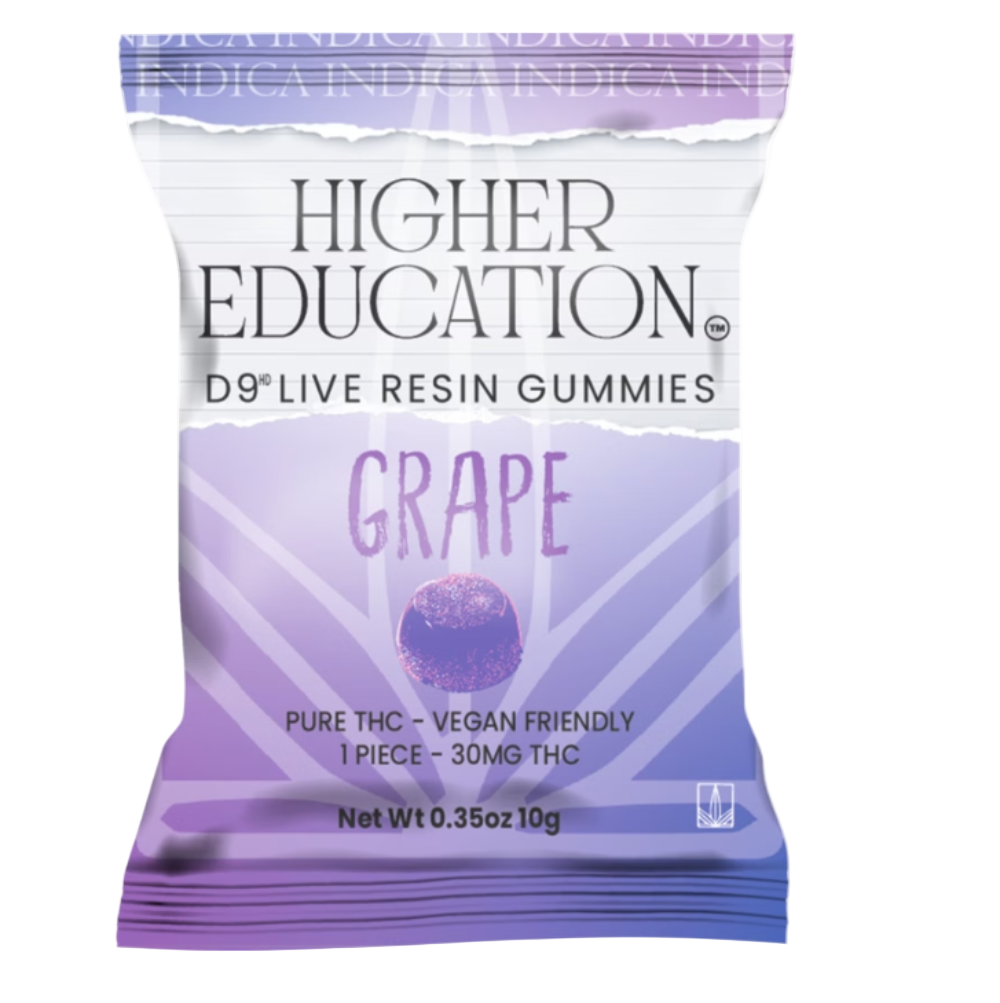 Higher Education | Gomitas Live Resin Delta 9 30mg/pza | 1 o 40 piezas