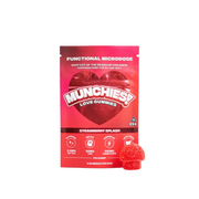 Munchies | Love Gummies Strawberry Splash Delta 9 THC 2.5mg/pza + CBD 20 mg/pza + Cordyceps 100 mg/pza | 5 piezas