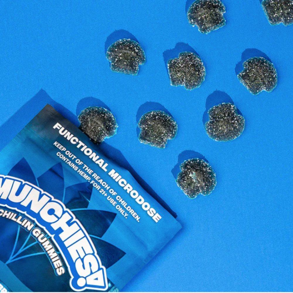 Munchies | Chillin Gummies Delta 9 THC 2.5mg/pza + CBD 20 mg/pza + Adaptógenos 1000 mg/pza | 5 piezas