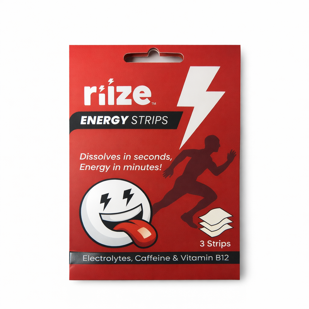 Riize | Energy Strips Electrolitos + Cafeina + B12 | 1 o 3  piezas
