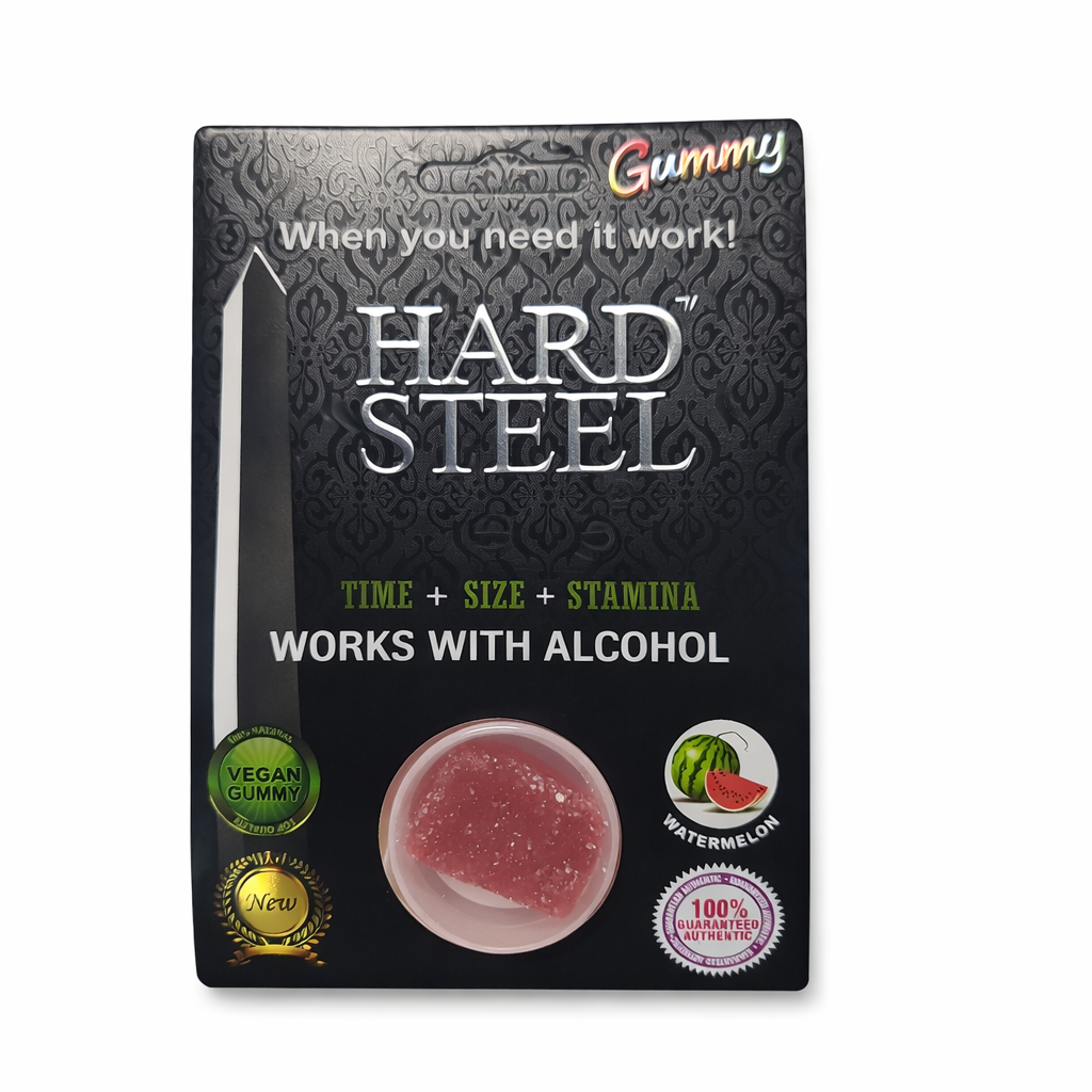 Hard Steel | Gomita de Mejora Sexual Masculina | 1 pieza
