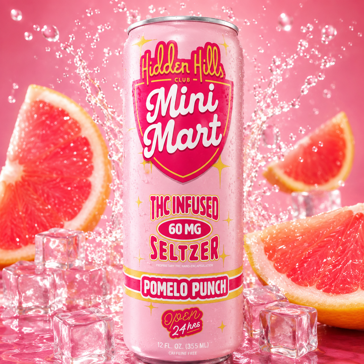 Hidden Hills | Bebida Seltzer Mini Mart Delta 9 THC 60 mg/pza 355 ml | 1 pieza