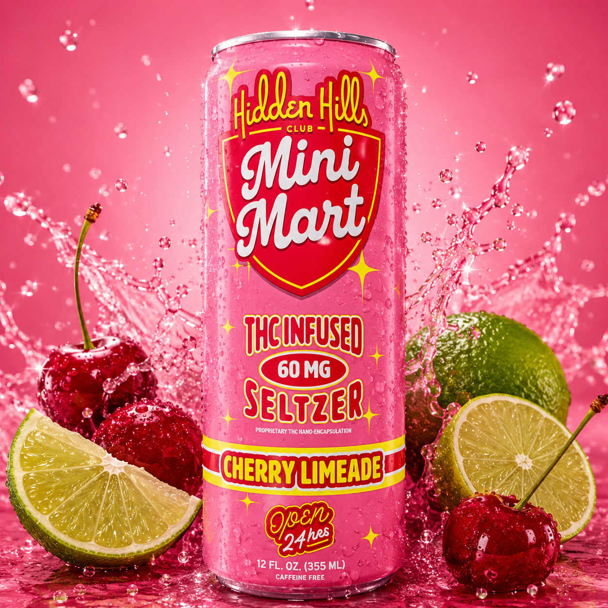 Hidden Hills | Bebida Seltzer Mini Mart Delta 9 THC 60 mg/pza 355 ml | 1 pieza
