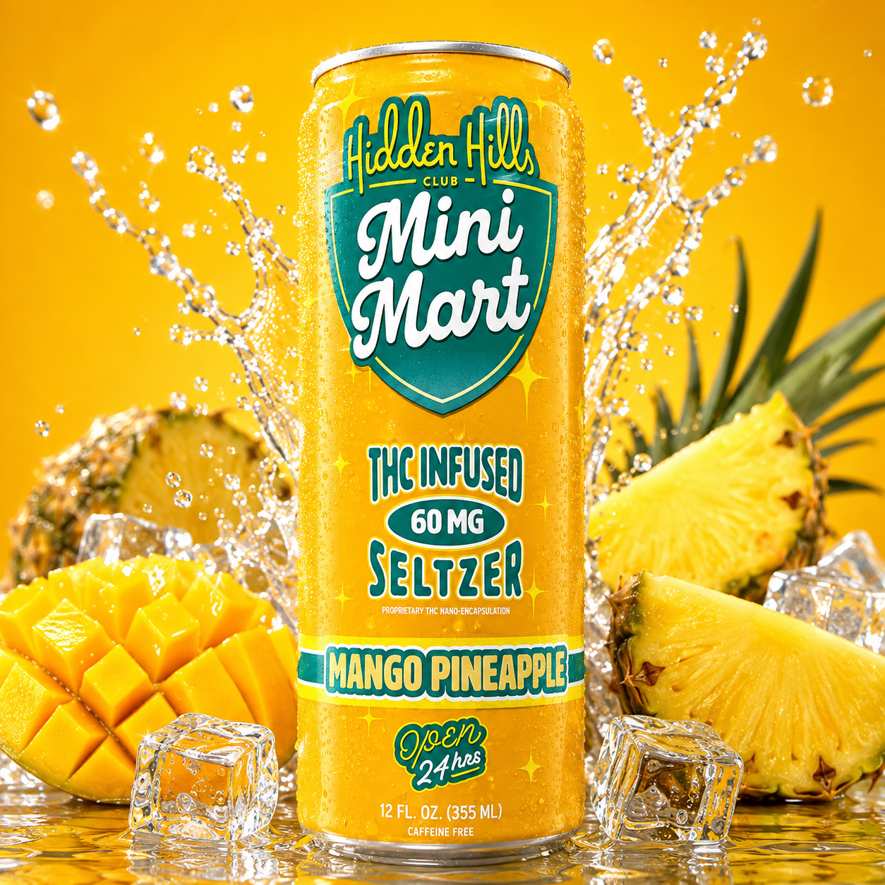 Hidden Hills | Bebida Seltzer Mini Mart Delta 9 THC 60 mg/pza 355 ml | 1 pieza