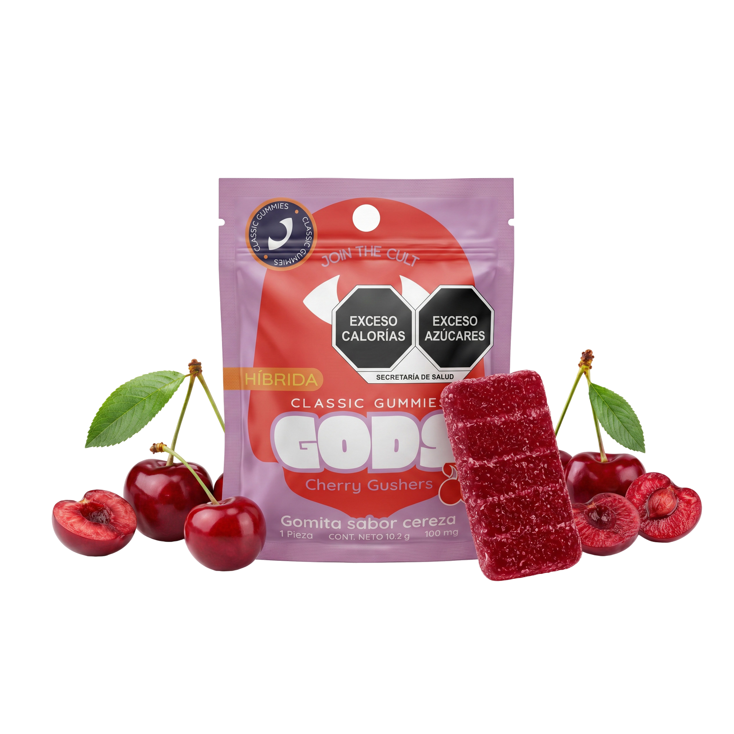 Gods Beard Cult | Gomitas Classic Delta 9 THC + HHC 100 mg/pza | 1 pieza