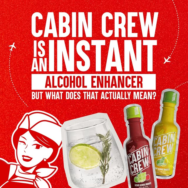 Cabin Crew | Mezclador para Bebidas Cafeina 150 mg + 50 % Alc./vol | 50 ml