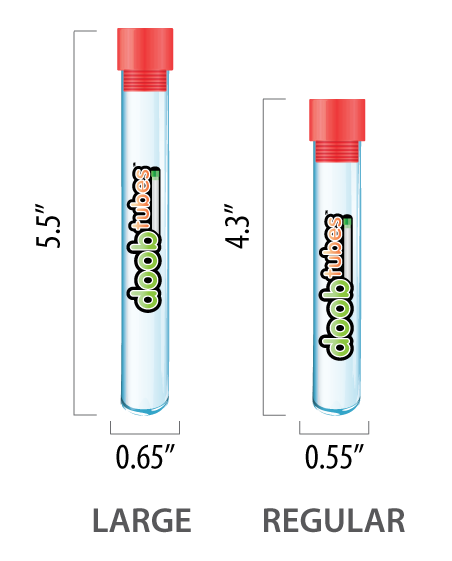 Doob Tubes | Tubo Portátil para guardar cigarrillos (Color Aleatorio) | 1 pieza
