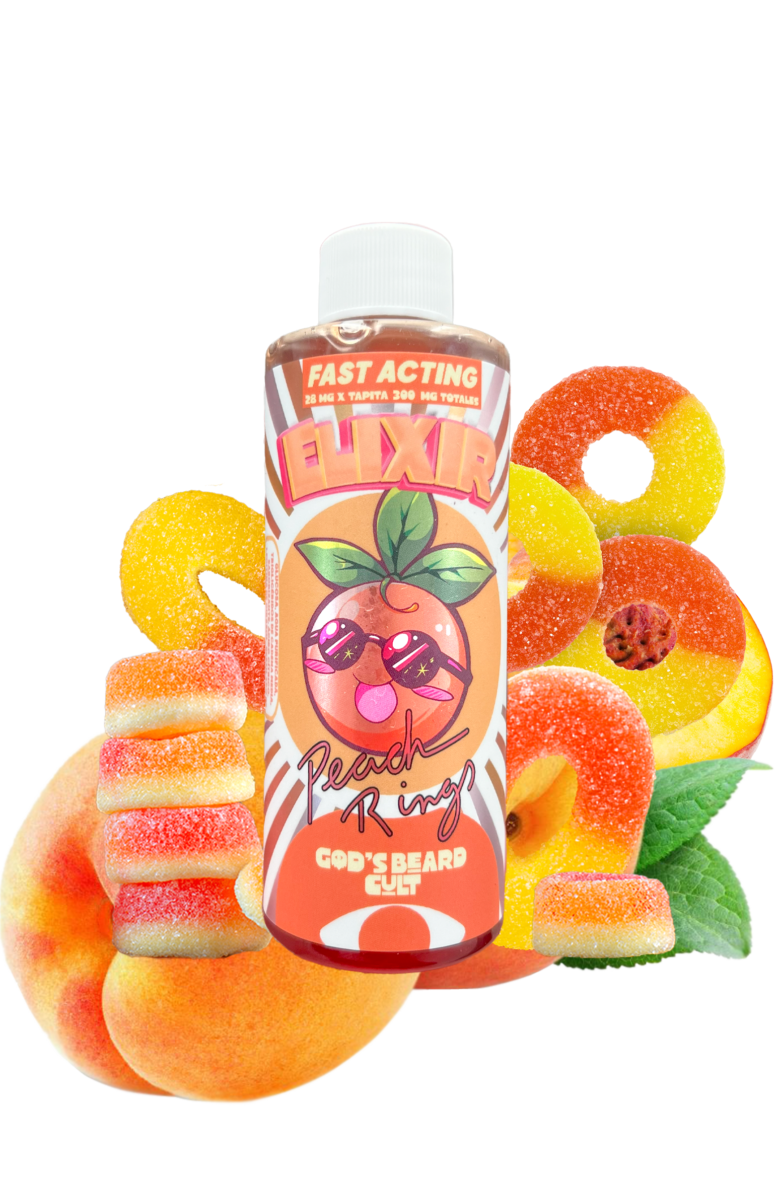 Gods Beard Cult | Jarabe Elixir Delta-9 THC 300mg | 1 pieza